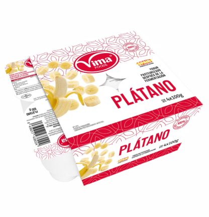 Yogurt sabor platano 4und